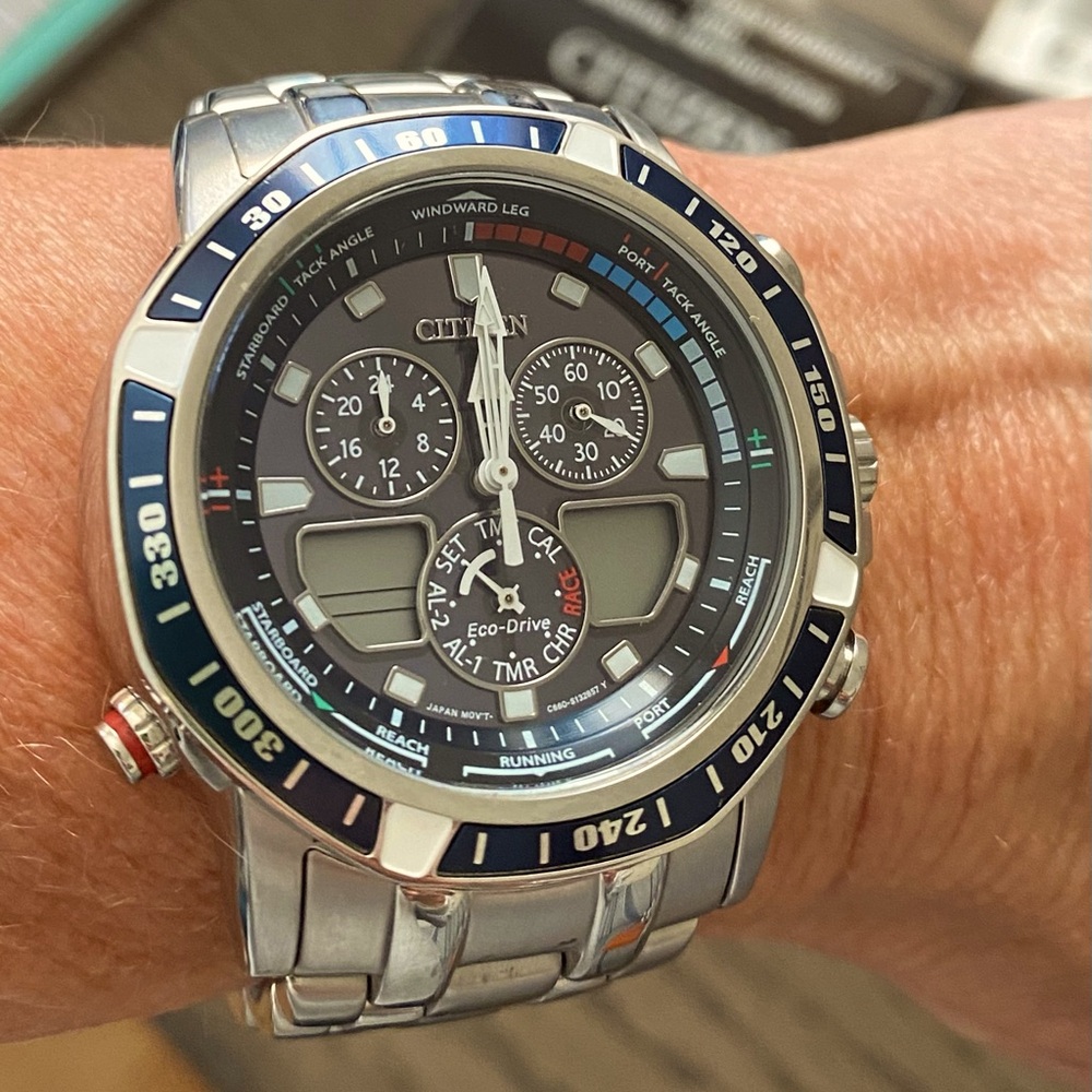 Men’s Citizens stainless steel Sailhawk Eco Dive watch